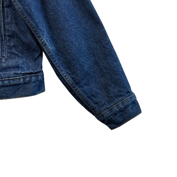 Levi's Vintage Red and Black Buffalo Plaid Trucker Denim Jacket. Size 42 - Picture 6 of 16